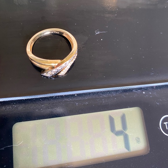 LeVian Ring w/ Chocolate & white diamonds. Size 7 - Picture 8 of 9